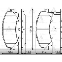 FREN BALATA NISSAN X-TRAIL 13= 1.6DCI-2.0DCI ÖN FREN BALATA NISSAN X-TRAIL 13= 1.6DCI-2.0DCI ÖN