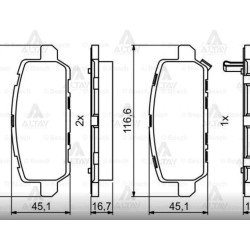 FREN BALATA HRV 15= 1.5 / 1.6 ARKA FREN BALATA HRV 15= 1.5 / 1.6 ARKA