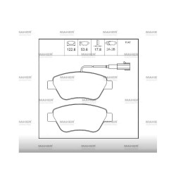 FREN BALATA LINEA 10= / FIORINO 07= / NEMO 07= / BIPPER 08= / PUNTO EVO 09-12 (ÇİFT FİŞLİ) ÖN FREN BALATA LINEA 10= / FIORINO 07= / NEMO 07= / BIPPER 08= / PUNTO EVO 09-12 (ÇİFT FİŞLİ) ÖN