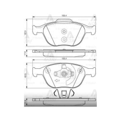 FREN BALATA TRANSIT CONNECT 02-13 ÖN