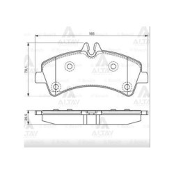 FREN BALATA SPRINTER 06-09 / CRAFTER 06-16 ÇİFT TEKER 5T ARKA