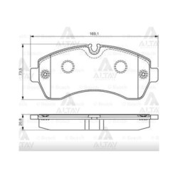 FREN BALATA SPRINTER 06-09 / CRAFTER 5T 06-16 ÇİFT TEKER 5T ÖN
