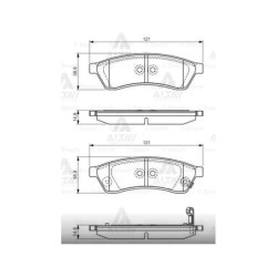 FREN BALATA CHEVROLET EPICA 06= 2.0-2.5-2.0D ARKA