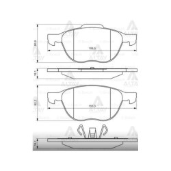 FREN BALATA MAZDA 3 03-08 / PRIMERA 03= / C5 / C-MAX / FOCUS / VECTRA C / S-40 / C-70 ÖN FREN BALATA MAZDA 3 03-08 / PRIMERA 03= / C5 / C-MAX / FOCUS / VECTRA C / S-40 / C-70 ÖN