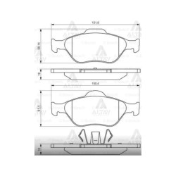 FREN BALATA FİESTA 96-08 ÖN FREN BALATA FİESTA 96-08 ÖN