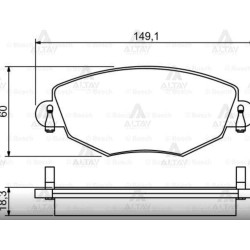 FREN BALATA MONDEO III 00-07 / X-TYPE 01-09 ÖN