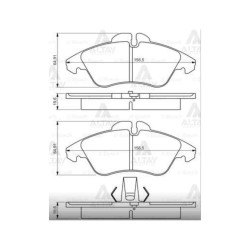 FREN BALATA SPRINTER 95-06 / LT28-35 96-06 TEK TEKER 3T ÖN FREN BALATA SPRINTER 95-06 / LT28-35 96-06 TEK TEKER 3T ÖN