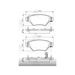FREN BALATA ASTRA G / ZAFIRA A Z14XE-Z16XE-Z14XEP ARKA