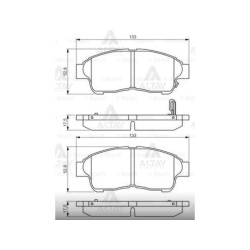 FREN BALATA COROLLA  95-02 ENJEKSİYONLU AE101-AE111 / CORONA 9297 / RAV4 9600 ÖN
