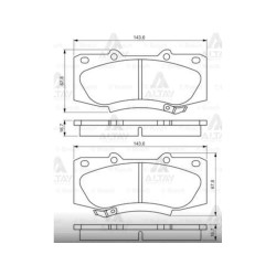 FREN BALATA HILUX 06-15 / 15= REVO 4X4 ÖN FREN BALATA HILUX 06-15 / 15= REVO 4X4 ÖN