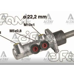 FREN ANA MERKEZ DOBLO 01-10 1.3 MJT ABSLİ DÖKÜM 22mm FREN ANA MERKEZ DOBLO 01-10 1.3 MJT ABSLİ DÖKÜM 22mm