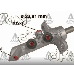 FREN ANA MERKEZ MEGANE II 02-08 / SCENIC II 03-09 ALUMİNYUM 23,81mm