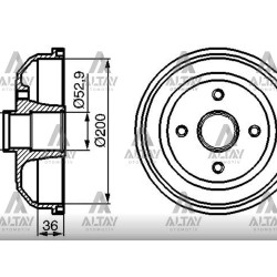 FREN KAMPANASI CORSA C 02-10 ABS SİZ ARKA FREN KAMPANASI CORSA C 02-10 ABS SİZ ARKA