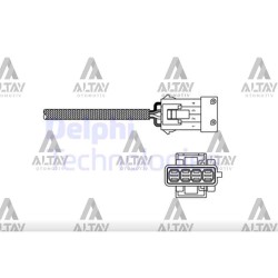 SENSÖR OKSİJEN 206 / 207 / 306 / 307 / 1007 1.4 / 1.6 16V 400mm