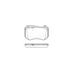 FREN BALATA MERCEDES C SERİ 14= C180 - C200 - C220 / W205 ÖN 127.7mm
