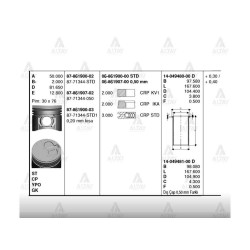SEGMAN BONGO 97-04 / PREGIO 96-05 2.7 050