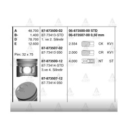 SEGMAN L-200 4D56 TURBO MAGNUM 050