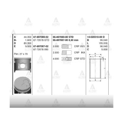 SEGMAN HILUX-HIACE 90-04 STD SEGMAN HILUX-HIACE 90-04 STD