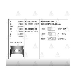 SEGMAN CARRY 90-98 1.0 / 65.00mm / F10A / STD SEGMAN CARRY 90-98 1.0 / 65.00mm / F10A / STD