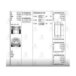 GÖMLEK NQR-86 / NPR-75 4HK1TC 115mm STD