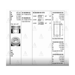 GÖMLEK NQR-86 / NPR-75 4HK1TC 115mm 025