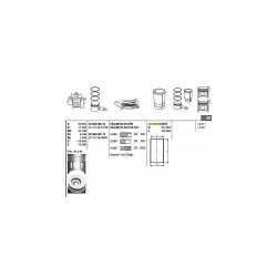 PİSTON SEGMANLI H-350 / HD-77 TURBO 050 PİSTON SEGMANLI H-350 / HD-77 TURBO 050