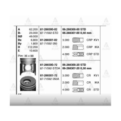 PİSTON SEGMANLI CANTER 659 TURBO STD