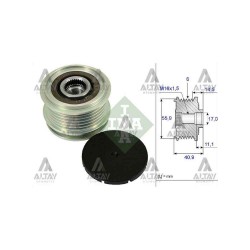 KASNAK ŞARJ DİNAMO TRANSPORTER T5-T6 / CADDY / POLO / GOLF / JETTA / CRAFTER / A3 / A4 / LEON 04= CFWA-CAGA-CFGB-CFFB-CFFA-CDLA-CAYB-CAYC-CAYD-BJK-BJM-AXB-BJB TDİ KASNAK ŞARJ DİNAMO TRANSPORTER T5-T6 / CADDY / POLO / GOLF / JETTA / CRAFTER / A3 / A4 / LEON 04= CFWA-CAGA-CFGB-CFFB-CFFA-CDLA-CAYB-CAYC-CAYD-BJK-BJM-AXB-BJB TDİ