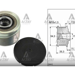 KASNAK ŞARJ DİNAMO PARTNER / BERLINGO / C5 / XANTIA / 307 / 406 04= 2.0 HDİ KASNAK ŞARJ DİNAMO PARTNER / BERLINGO / C5 / XANTIA / 307 / 406 04= 2.0 HDİ