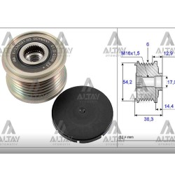 KASNAK ŞARJ DİNAMO 206 / 207 / 307 / 308 / 406 / 407 / PARTNER / C2 / C3 / C4 / C5 / C8 / XSARA 03= 1.4-1.6-2.0HDI KASNAK ŞARJ DİNAMO 206 / 207 / 307 / 308 / 406 / 407 / PARTNER / C2 / C3 / C4 / C5 / C8 / XSARA 03= 1.4-1.6-2.0HDI