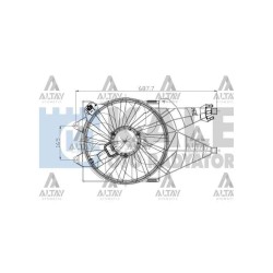 FAN RADYATÖR LINEA 07= / 1.3 JTD-1.4 T-JET-1.6 JTD DAVLUMBAZLI