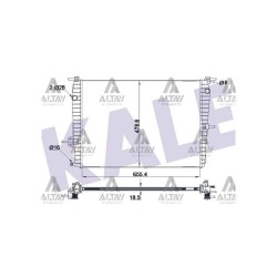 RADYATÖR SU MEGANE III 08-15 / FLUENCE 09= / 1.6 M-T MEKANİK RADYATÖR SU MEGANE III 08-15 / FLUENCE 09= / 1.6 M-T MEKANİK