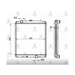 RADYATÖR SU CANTER 659 7.5 TON 32mm M-T RADYATÖR SU CANTER 659 7.5 TON 32mm M-T