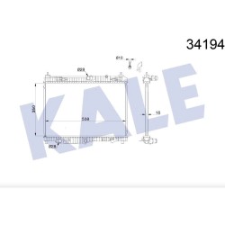 RADYATÖR SU FIESTA VI 08-12 / B-MAX 12= / FIESTA VII 12= 1.5 TDCI-1.6 TDCI M-T MEKANİK