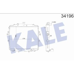 RADYATÖR SU H-100 KAMYONET 05-18 26mm M-T BRAZING