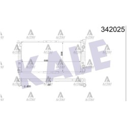 RADYATÖR SU 626 92-01 2.0 A-T BRAZING RADYATÖR SU 626 92-01 2.0 A-T BRAZING