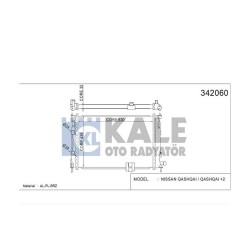 RADYATÖR SU QASHQAI 07-13 2.0 DİZEL (AT/M-T) BRAZING