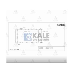 RADYATÖR SU SX4 06= 1.6 VVT 4X4 A-T BRAZING