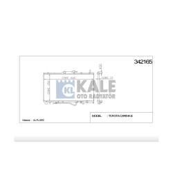 RADYATÖR SU CORONA 92-95 / CARINA 96-97 A-T BRAZING