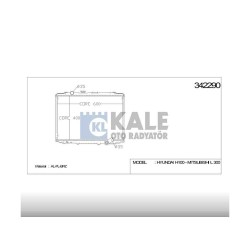 RADYATÖR SU H-100  94-06 MİNİBÜS  BRAZING