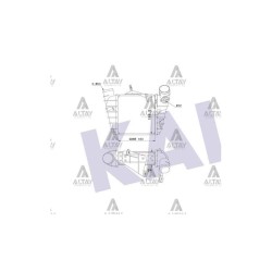 TURBO RADYATÖRÜ (INTERCOOLER) POLO 01-09 AMF-BNV-BNM 1.4 TDI BRAZING