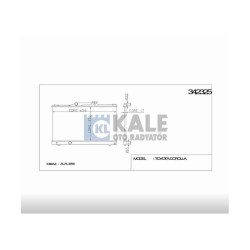 RADYATÖR SU COROLLA 93-00 AE-101 / 111 M-T BRAZING RADYATÖR SU COROLLA 93-00 AE-101 / 111 M-T BRAZING