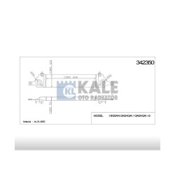 TURBO RADYATÖRÜ (INTERCOOLER) QASHQAI 07-13 / 1.5 -2.0 DCI