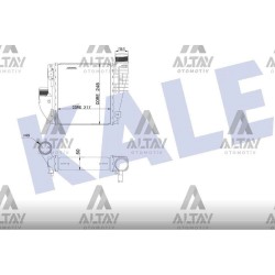 TURBO RADYATÖRÜ (INTERCOOLER) 308 II / 3008 II / C4 II / C4 PICASSO 13= 1.2-1.6THP-1.6HDI