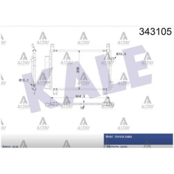 RADYATÖR KLİMA YARIS 06-12 DİZEL D4D RADYATÖR KLİMA YARIS 06-12 DİZEL D4D