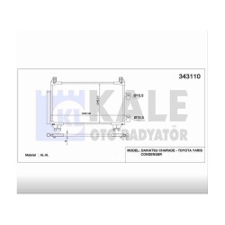 RADYATÖR KLİMA YARIS 06-12 1.0 - 1.3 RADYATÖR KLİMA YARIS 06-12 1.0 - 1.3