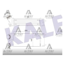 TURBO RADYATÖRÜ (INTERCOOLER) 308 / 3008 / 5008 / PARTNER 08= TEPEE C4 / BERLINGO 04= 1.6HDI