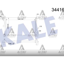 RADYATÖR SU FOCUS 98-05 1.4-1.6-1.8-2.0 16V (AT) BRAZING