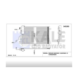 RADYATÖR KLİMA QASHQAI 07-13 1.5 DCI