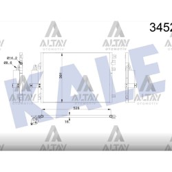 RADYATÖR KLİMA LOGAN 04-12 1.4 / SANDERO 1.4-1.5DCI-1.6 / CLIO II 1.6 16V / SYMBOL I 1.4-1.4 16V